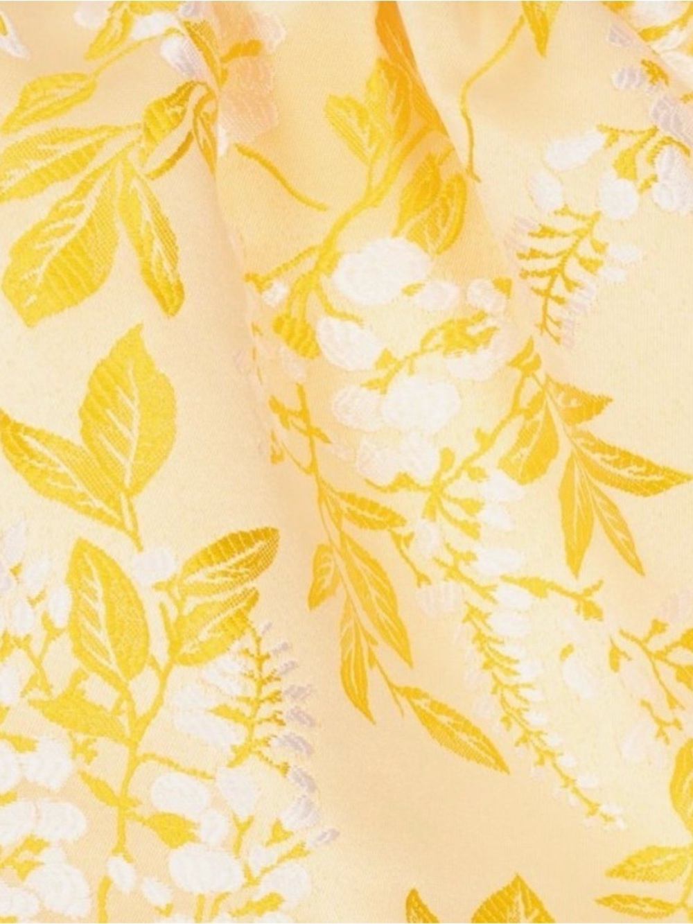NWOT Girls Jacard Yellow Floral Skirt - 2T - Picture 3 of 4